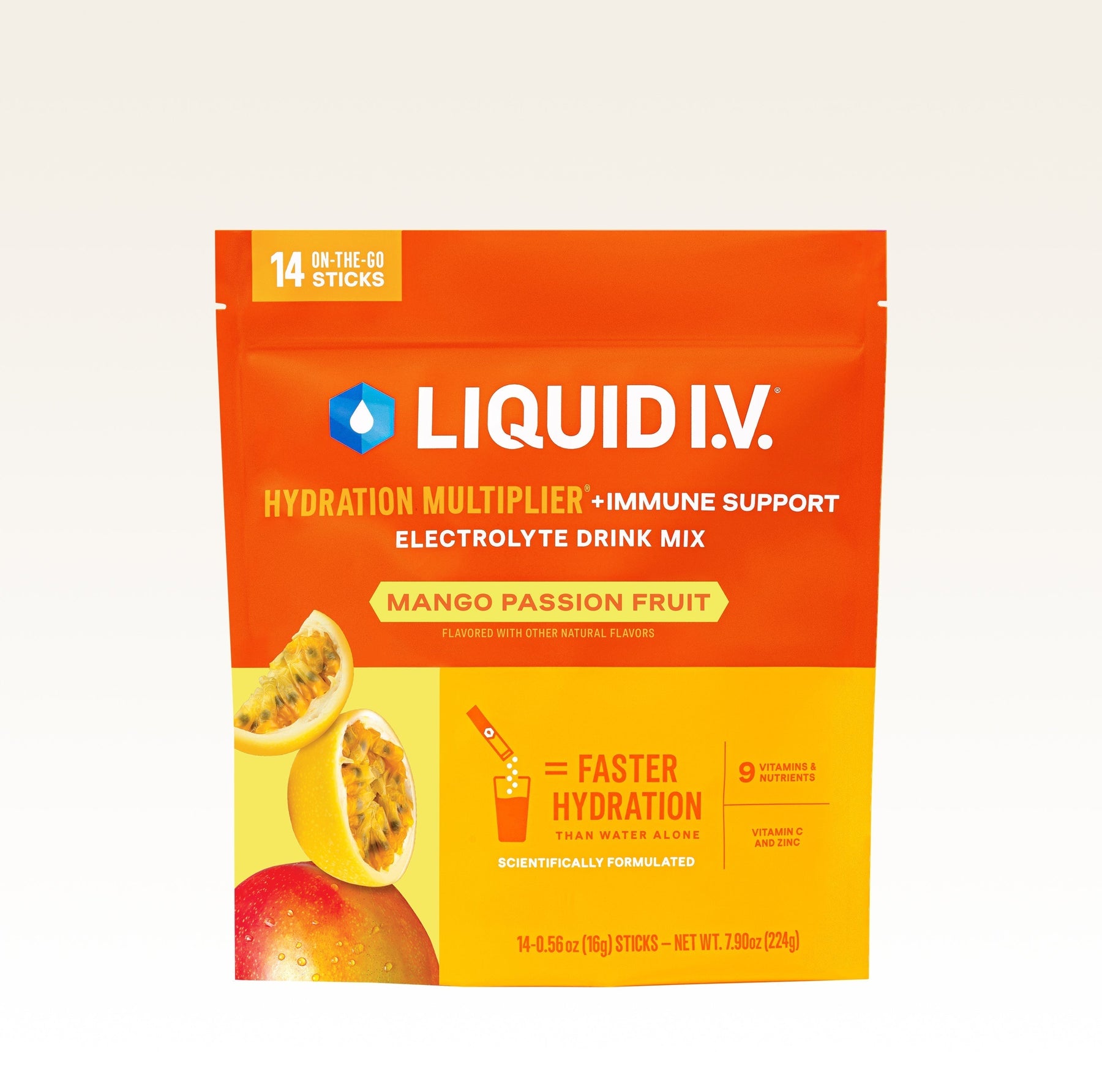 Mango Passionfruit Hydration Multiplier® +Immune Support - Clean Choice
