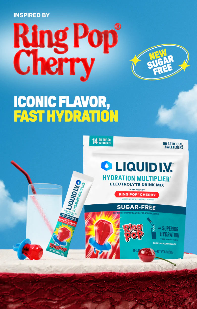 Ring Pop® Cherry Hydration Multiplier® Sugar-Free - Daily Mix